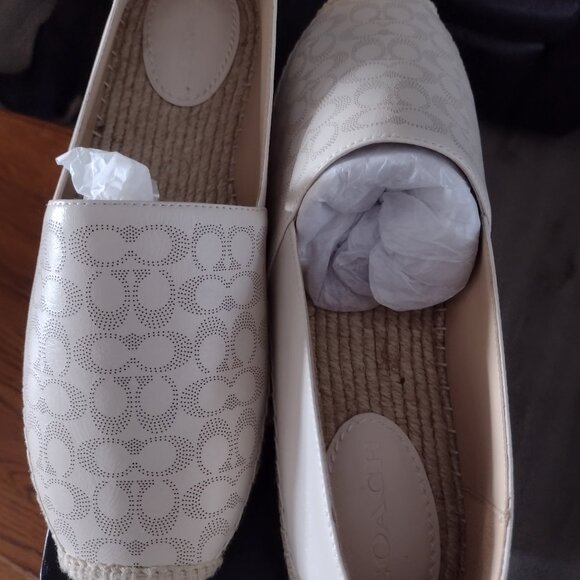 Coach leather espadrilles. NIB - Picture 4 of 4